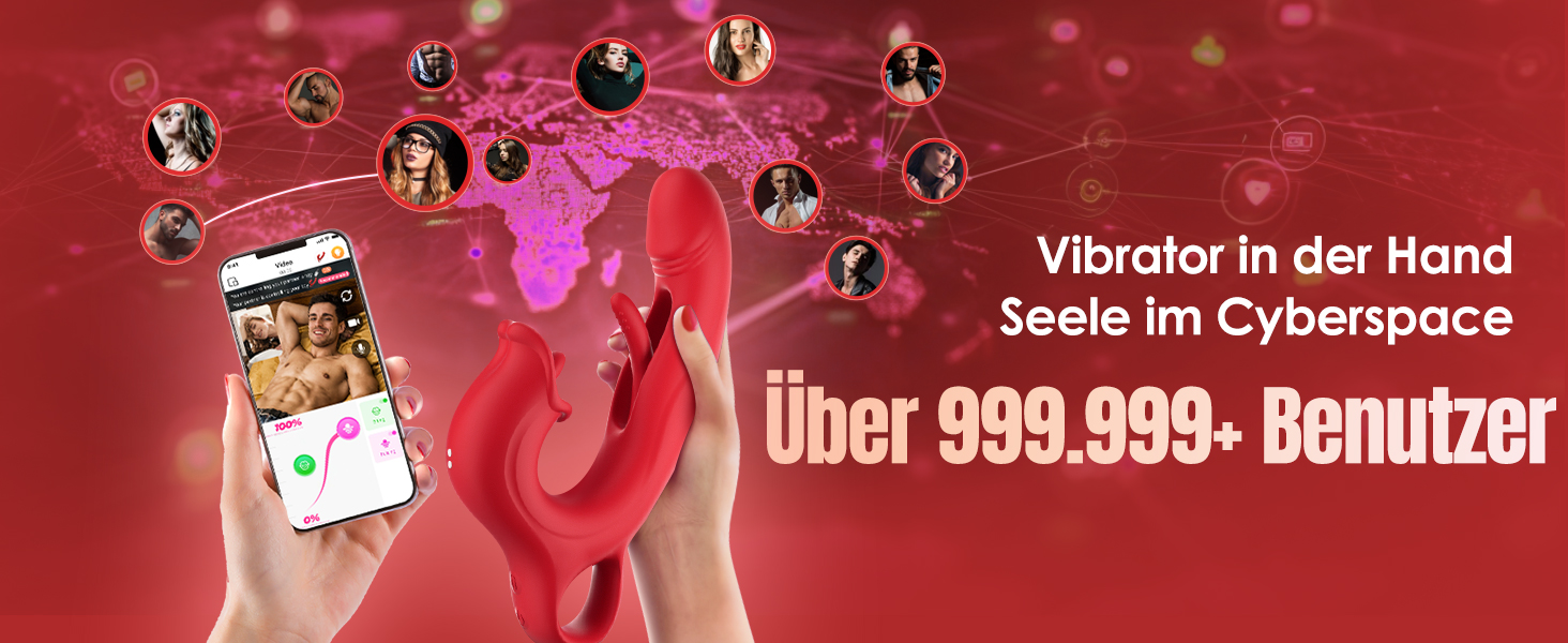 Вібратор для жінок G-spot з 7 режимами. Набір вібраторів для дорослих з новим дизайном, стимулятор клітора. Червоний колір.