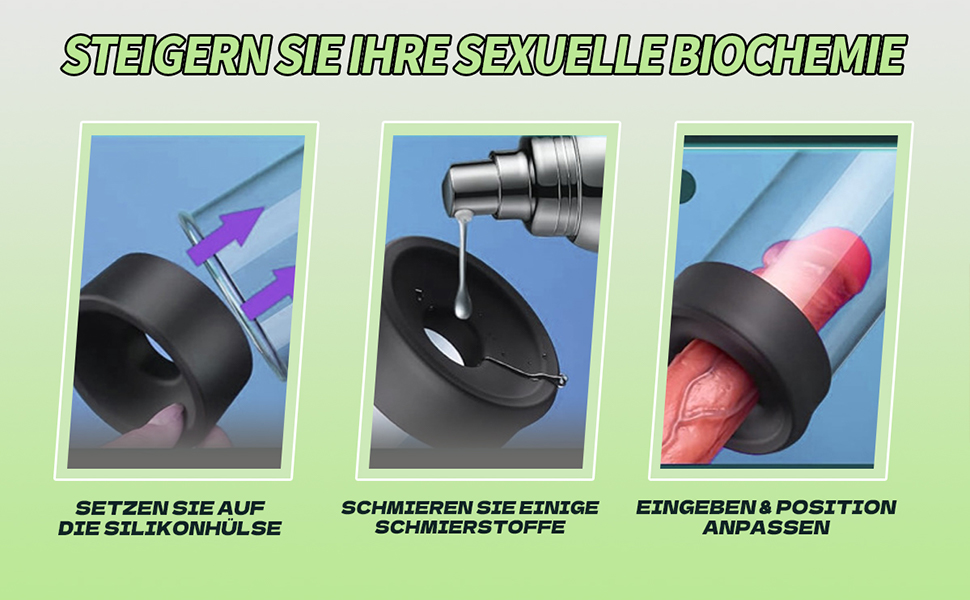 Насос для збільшення пеніса Veyjuns: вакуумний насос, екстендер для ерекції, допомога чоловікам (Set 1)