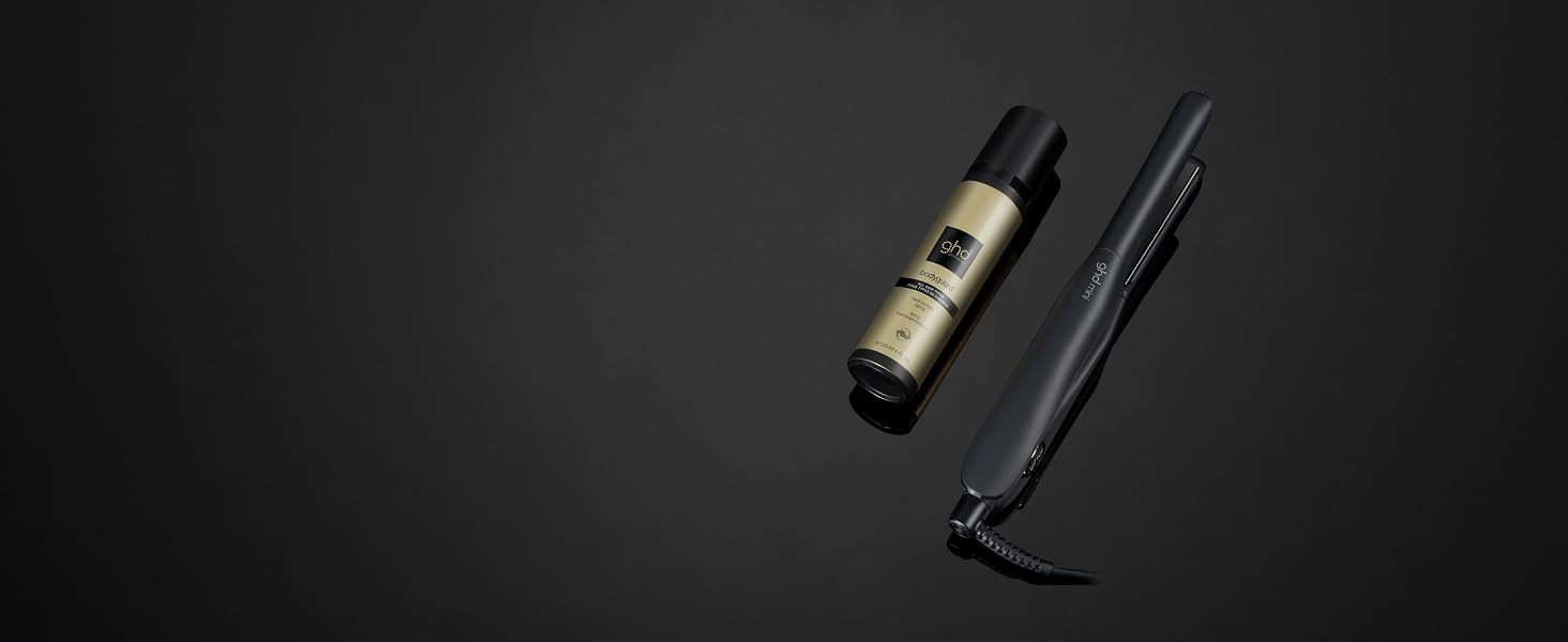 Міні-випрямляч для волосся ghd mini: вузький стайлер для короткого волосся та чубчика, чорний