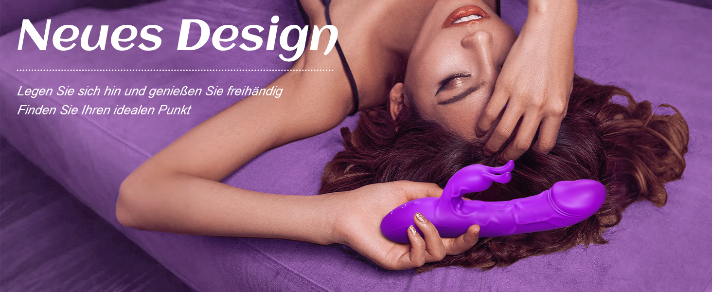 Вібратор для жінок Гобокен: кролик з 10 режимами вібрації, G-точка, кліторальний та анальний вібратор, для пар та індивідуального використання