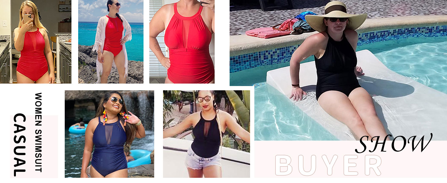 Купальник жіночий з ефектом корекції фігури (Bauchweg) Monokini з підтримкою грудей, чорний колір