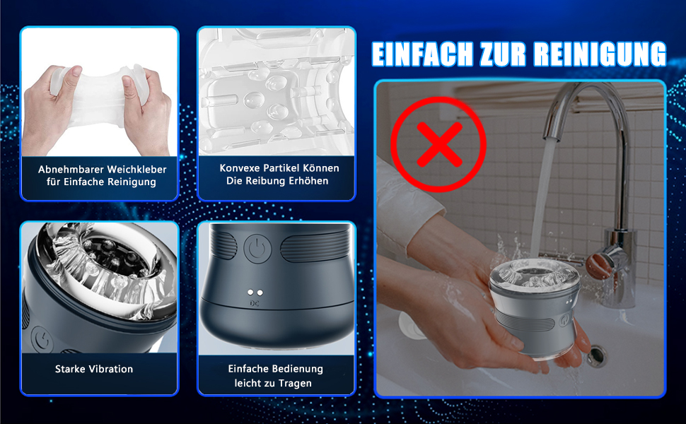 Електричний мастурбатор-чаша Sumeber з 10 вібраціями, автоматичний, для чоловіків, чорний