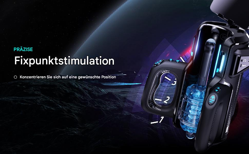 Електричний мастурбатор Leten Cannon King Pro з тримачем для телефону, 2 насадки, подвійні ручки, голосове управління та 10 режимів вібрації. Іграшка для чоловіків