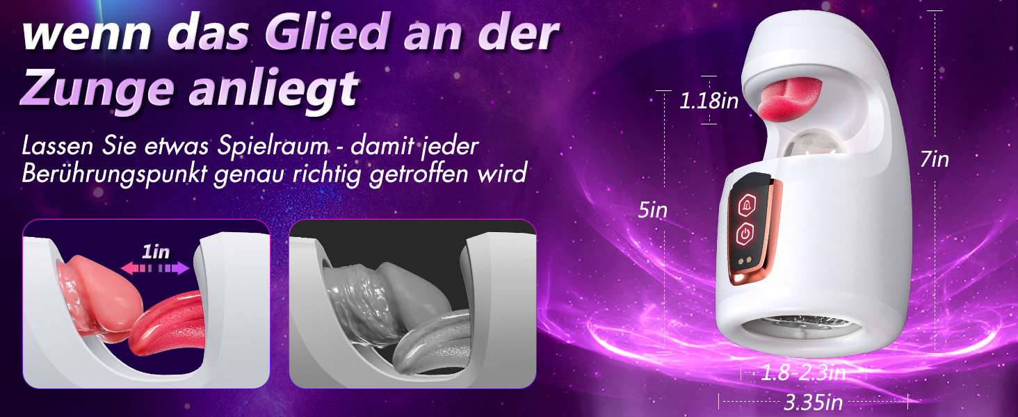 Мастурбатор для чоловіків з вібрацією - набір сексуальних іграшок для чоловіків з реалістичною імітацією орального сексу та вібрацією для головки статевого члена