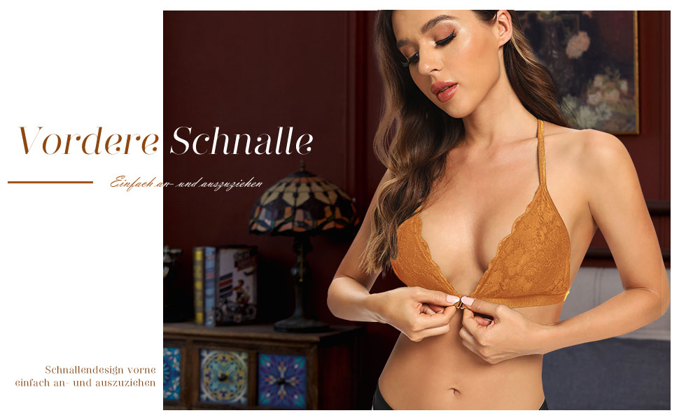 Шекіні: Безкаркашний бюстгальтер без бретелів з застібкою спереду, мереживний бра, трикутник, бюстгальтер з підкладкою, сексуальний топ-кроп, білий, XS