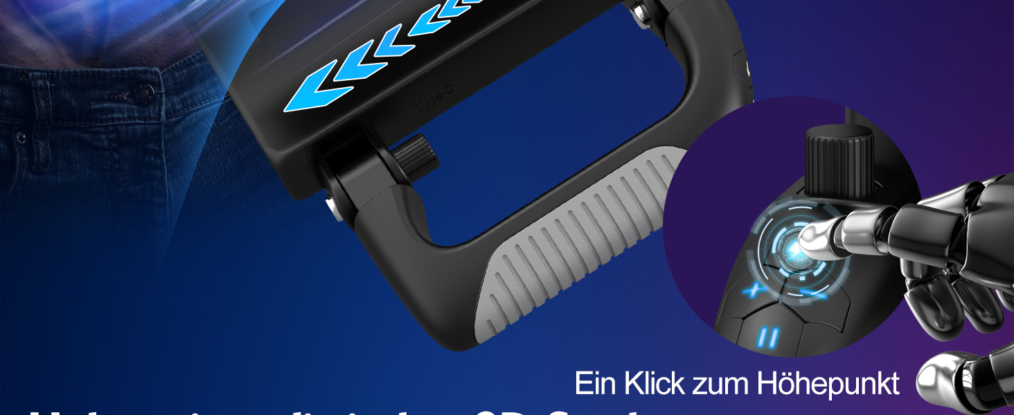 Електричний мастурбатор для чоловіків з підставкою для телефону та складним руків'ям, 12 см, телескопічний, секс-іграшка