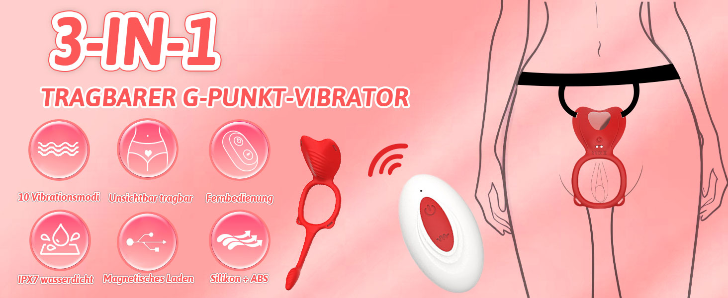 Набір вібраторів для жінок ZWFUN 3-в-1 з пультом дистанційного керування: анальні вібратори, стимулятори клітора, Dildo для G-точки. 10 режимів, анальні плагіни.