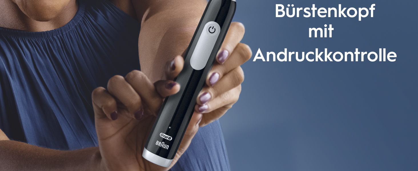 Електрична зубна щітка Oral-B Pro Series 1, набір 2 шт (Рожева та Чорна), 3 режими чищення, 2 смінні насадки