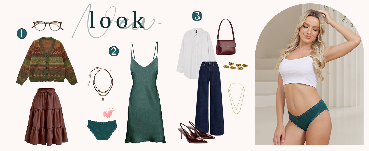 Сліпекс жіночі труси Levao 6 шт. бавовна мереживо дихаючі, комплект трусиків для жінок, S-XXL, 6 кольорів