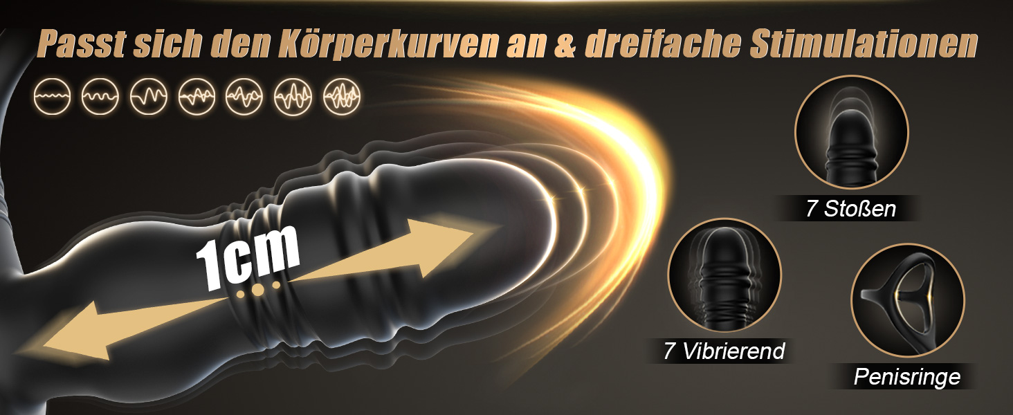 Анальні вібратори для чоловіків: дildo-вібратор, анальний плагін з 7 функцій, стимуляція простати, кільце для пеніса. Іграшки для пар.