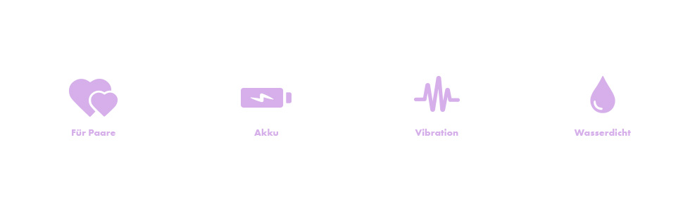 Вібратор для пар EIS 'Classic 2' з 10 програмами вібрації | Інтимні іграшки для пар | Стимуляція клітора для неї та стимулятор пеніса для нього | 2 мотори для потужної вібрації | Колір: фіолетовий