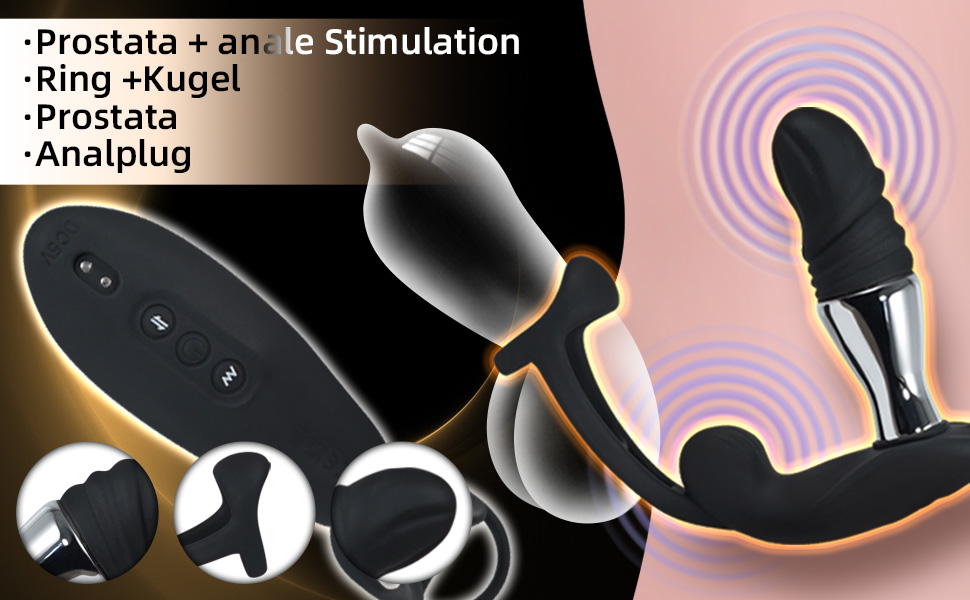 Вібратор для чоловіків AMZBEE з електрошоком, масажер простати та анусу, комплект з 10 шт., SM іграшки для дорослих