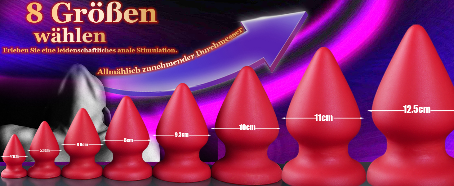 Анальний масажер для чоловіків та жінок Leyuye, XL, чорний