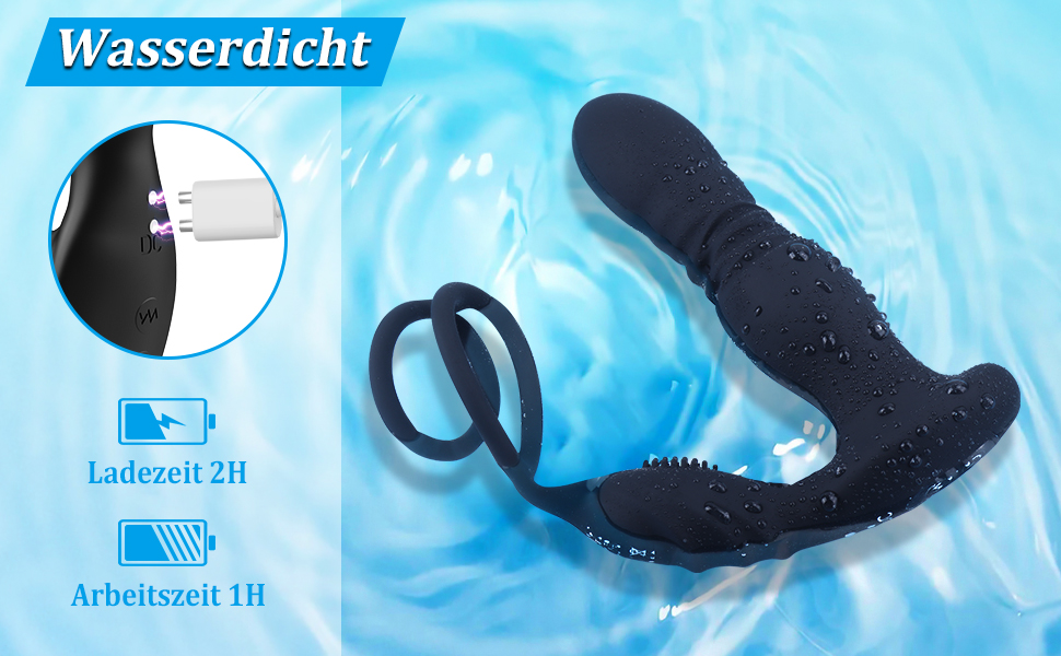 3-в-1 вібратори для анал, масажер простати для чоловіків, секс-іграшки для жінок з 10 режимами вібрації та телескопічною конструкцією