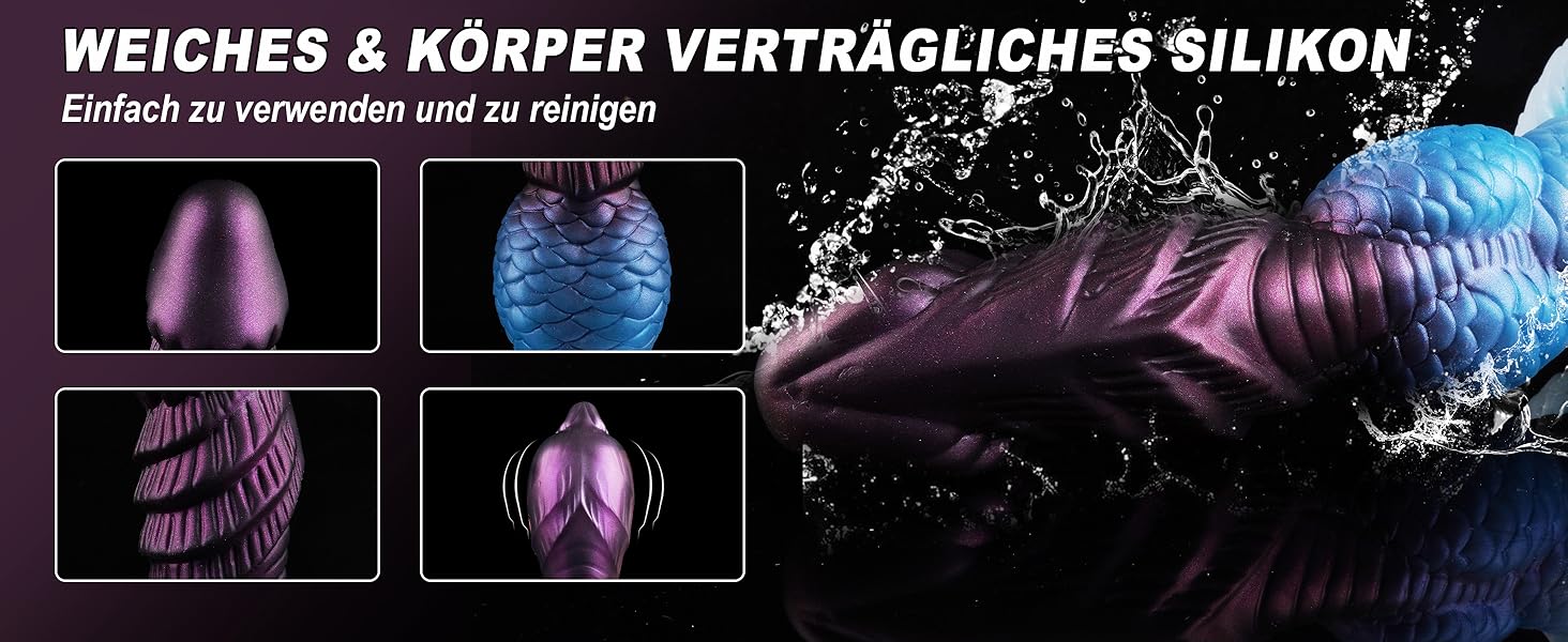 Анальний дилдатор Monster Knot Dildo для чоловіків та жінок, BDSM, стимуляція простати, зелений/блакитний