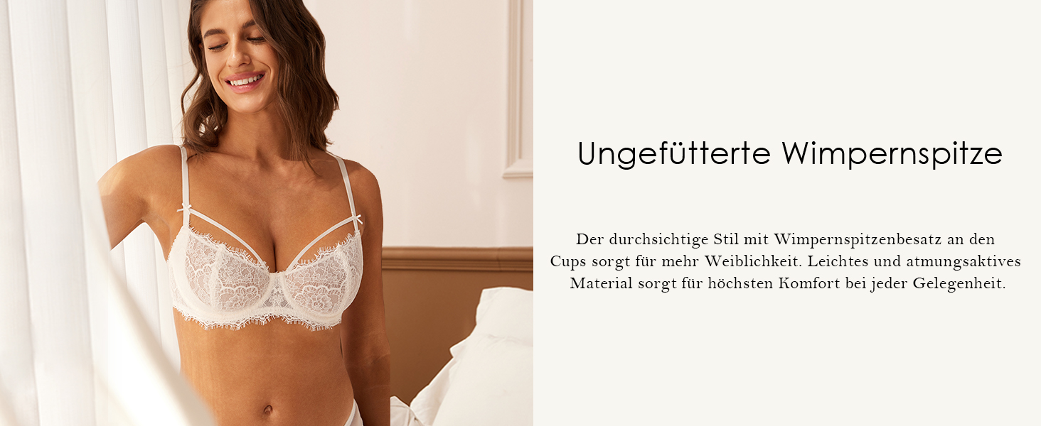 DOBREVA Ліфчик бюстгальтер жіночий мереживний, з пуш-ап, балконет, білий, 70D