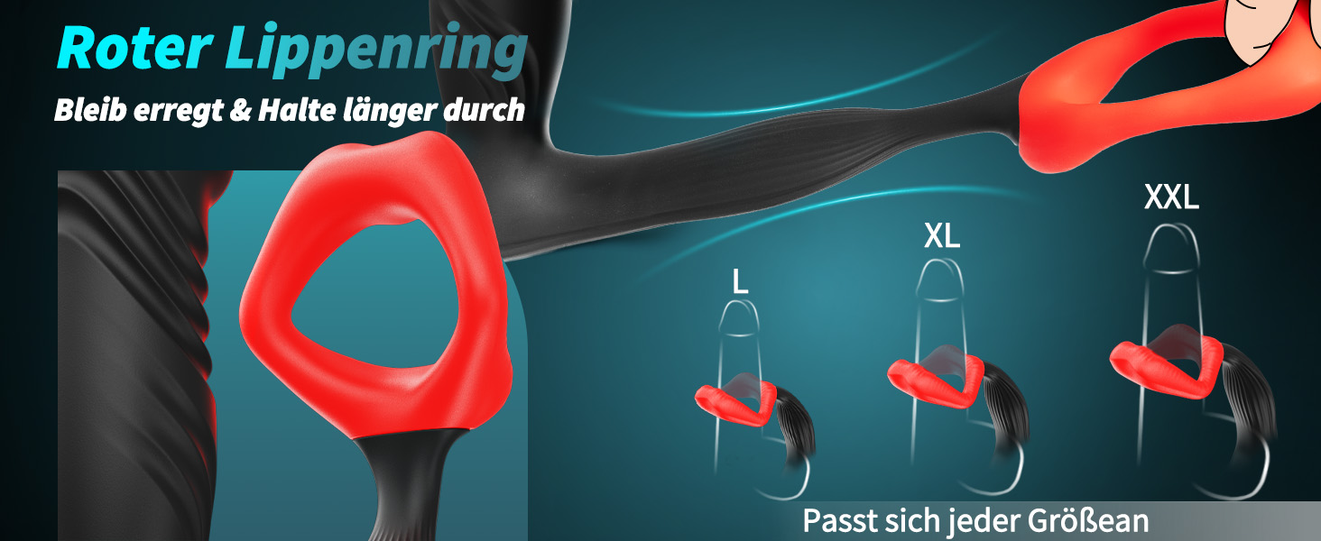 Вібратор для чоловіків для стимуляції простати Timzeit - анальний вібратор, кільце для пеніса з пультом дистанційного керування та додатком, анальний плагін з 9 режимами вібрації та 9 функціями імпульсу. Іграшка для дорослих.