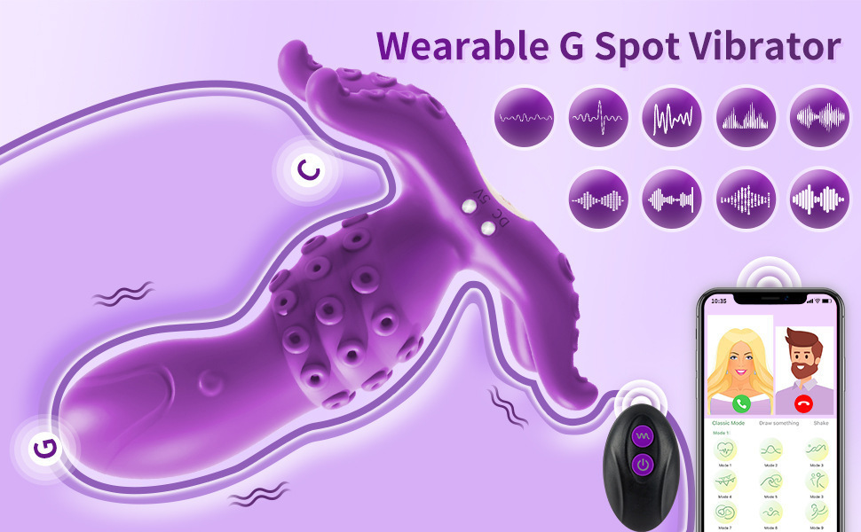 Вібратор для жінок з пультом дистанційного керування та додатком, анальний вібратор з 9 режимів, модель 