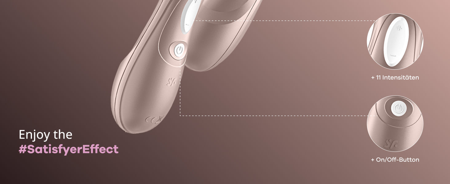 Satisfyer Pro 2 - вібратор для жінок | Тиха та потужна стимуляція клітора | Інтимна іграшка, подарунок для жінок | Еротичний вібратор | Стимулятор з імпульсною технологією | Розмір one-size (рожеве золото, 1 шт.)