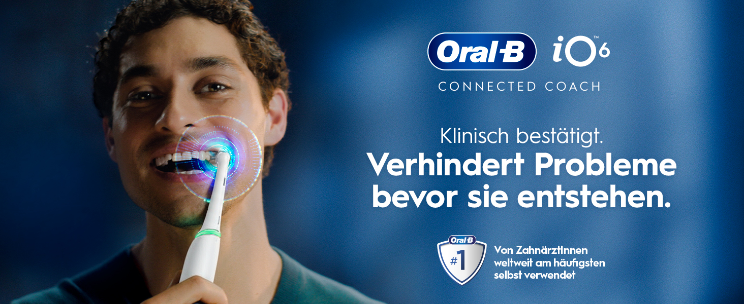Електрична зубна щітка Oral-B iO Series 6 Grey Opal, 5 режимів чищення, набір з 3 насадок для делікатного очищення та дорожнім футляром