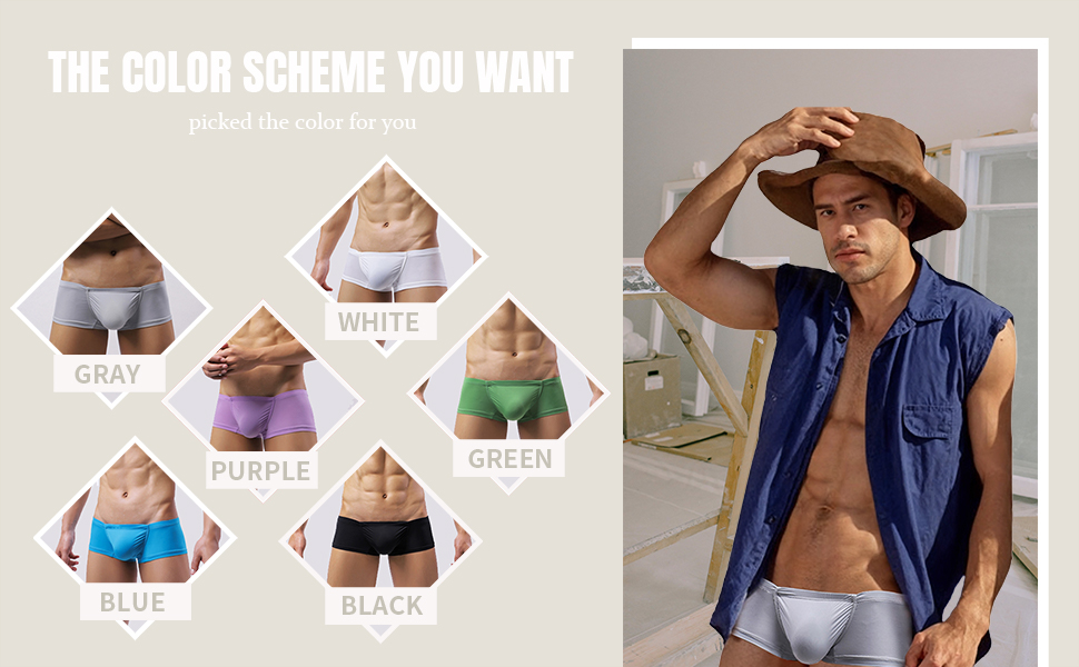 Чоловічі шорти Faringoto, боксери-сліпи з шовку, чорного кольору, дихаючі