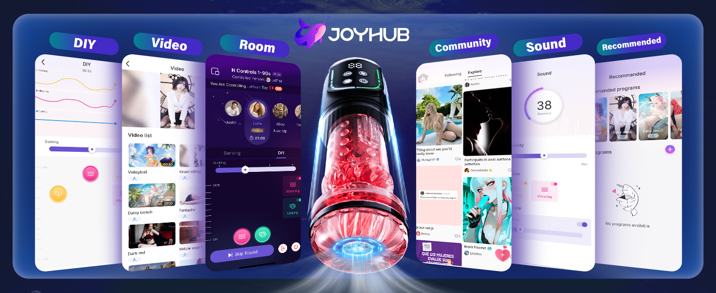 Мастурбатор для чоловіків з функцією вигину, ротаційним насосом та керуванням через додаток - сексуальна іграшка для чоловіків