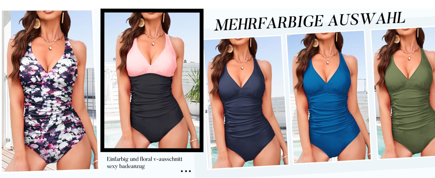 Купальник жіночий суцільний V-подібний виріз, сліп, Plus Size, темно-синій, XL-2XL, моделюючий ефект для живота