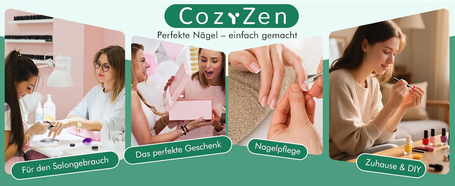 Професійний електричний апарат для манікюру та педикюру CozyZen 35 000 об/хв з LCD-дисплеєм, ручною та ножною педалями, для акрильнИх, гелевих та натуральних нігтів (Зелений)