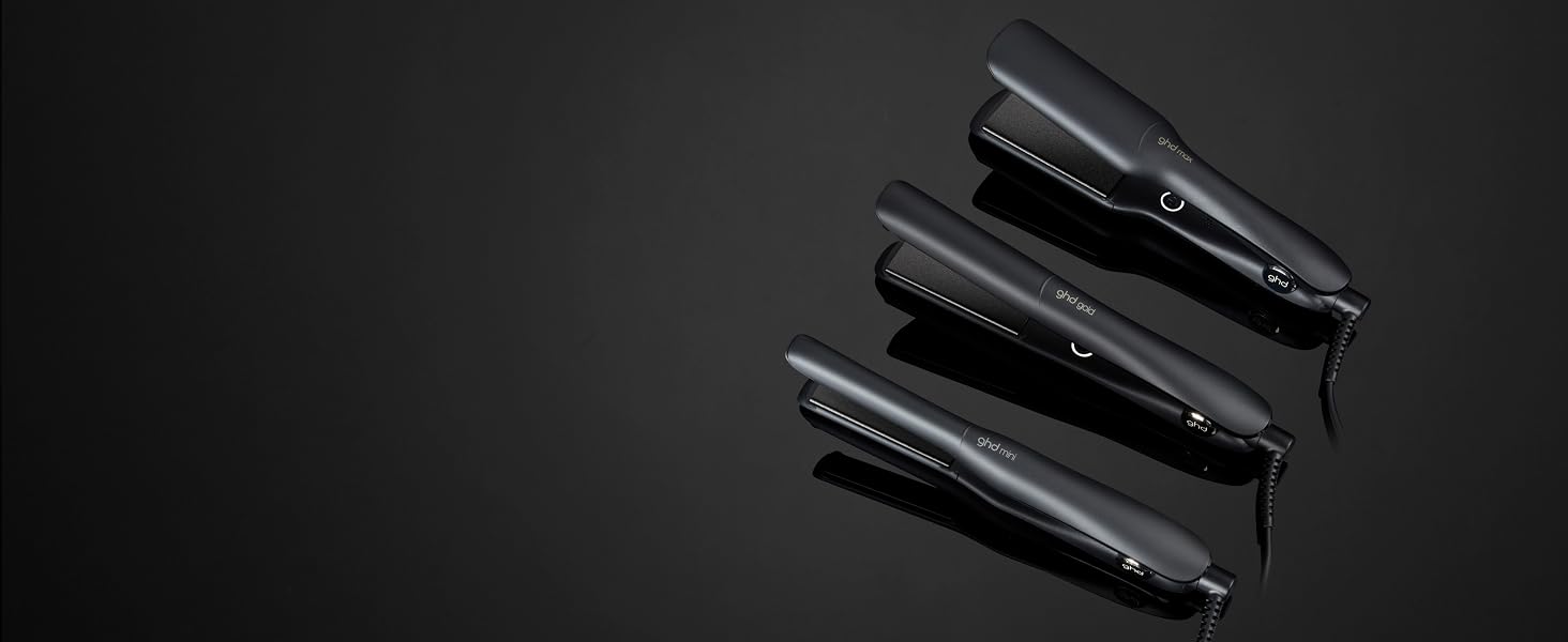 Міні-випрямляч для волосся ghd mini: вузький стайлер для короткого волосся та чубчика, чорний