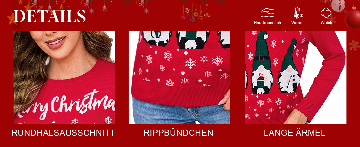 Смішний різдвяний светр Terecey Daen з принтом, зимовий лонгслів Ugly Christmas Sweater, чорний, XL