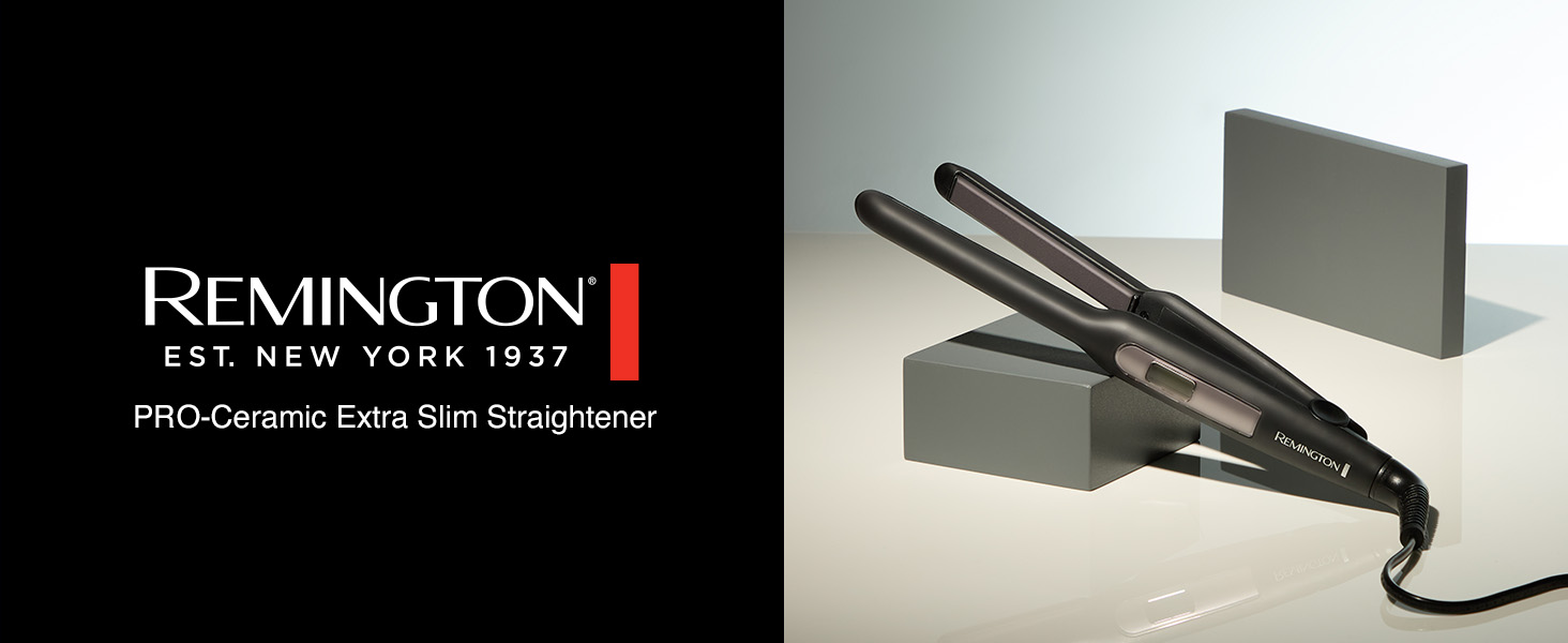 Випрямляч для волосся Remington Ceramic Straight S3500 з керамічним турмаліновим покриттям, чорний