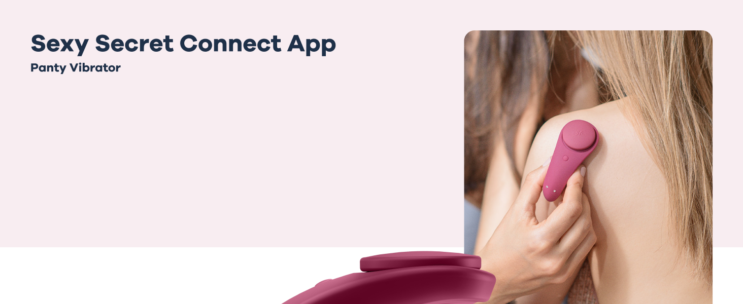 Вібратор Satisfyer Sexy Secret Connect App, 8,5 см: міні-вібратор з керуванням через додаток | Тихий, портативний | Для еротичної стимуляції