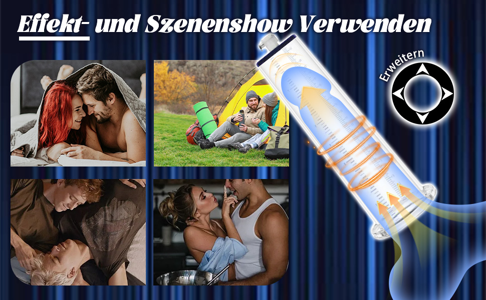 Насос для збільшення пеніса: ручний вакуумний насос з манометром та 6 силіконовими кільцями. Іграшка для чоловіків, збільшувач пеніса. Діаметр: 6.35 см