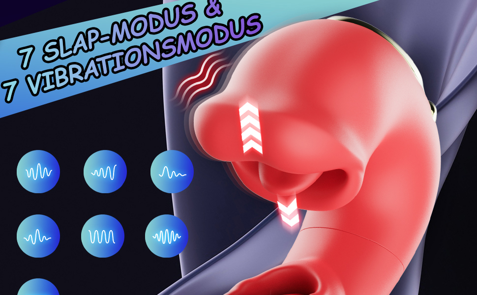 Вібратор для жінок з 10 режимами вібрації та стимуляцією клітора. Стимулятор клітора, 10 режимів, червоний
