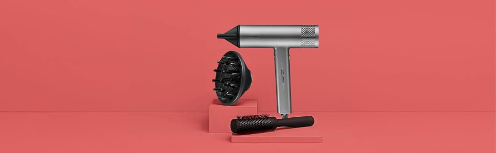 Іонний фен для волосся Severin S-Style Speed Pro HT 0171, 2000 Вт, BLDC-мотор, з дифузором та концентратором, антрацит