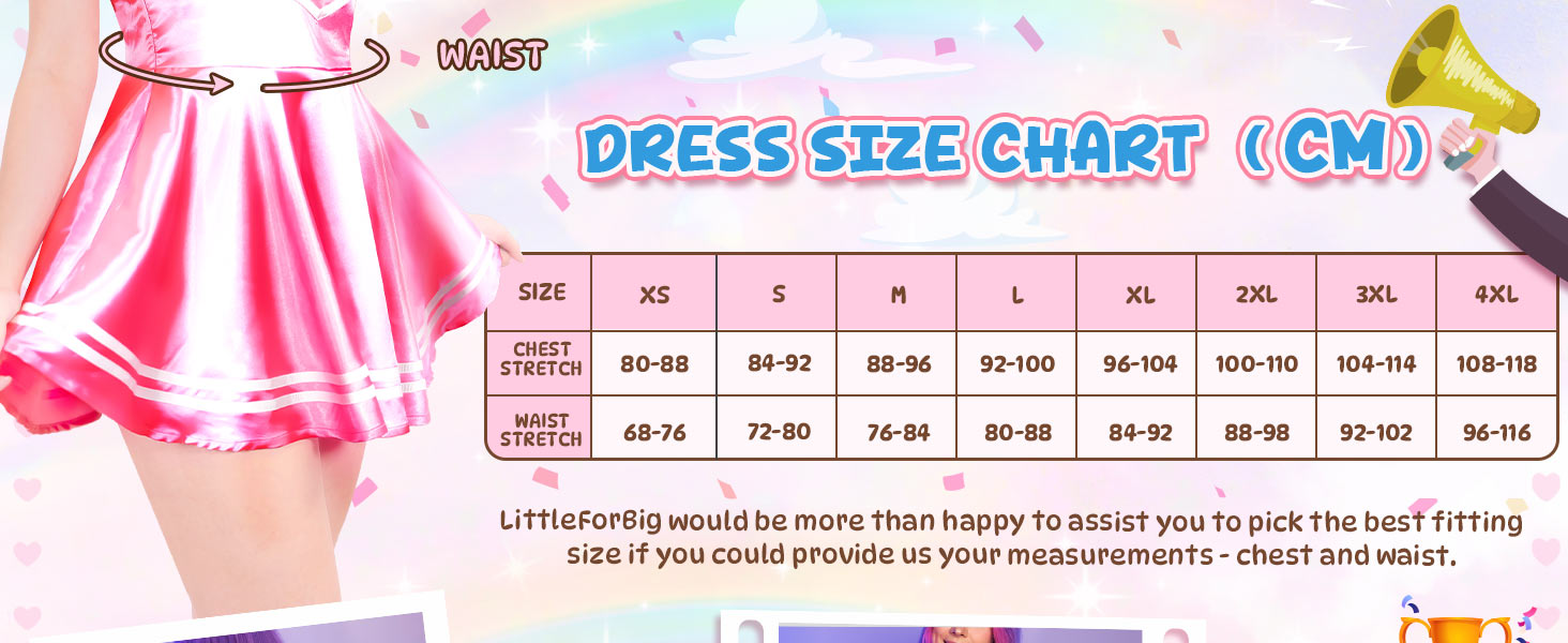 Комбінезон без рукавів з блискучого атласу LittleForBig для дорослих (рожевий, XXL)