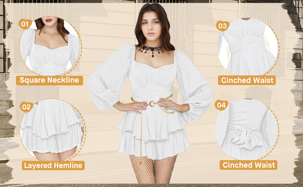 Костюм пірата для жінок, 5 предметів: сукня, таліювання, намисто, пояс, панчохи. Ідеально для Хелловіну, карнавалу, вечірок