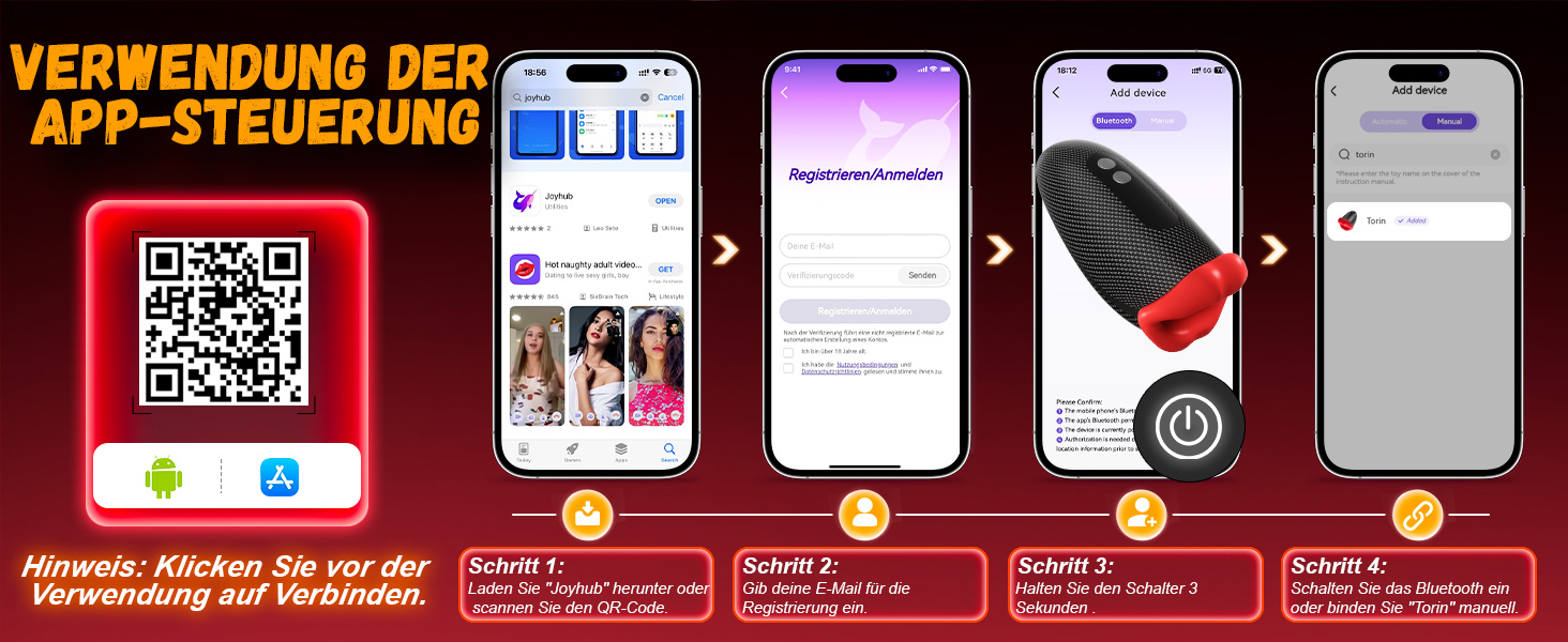 Вібратор для чоловіків Tagnaff Neu з набором, 9 функцій: стукіт, облизування, вібрація. Іграшка для соло-мастурбації з пультом керування.