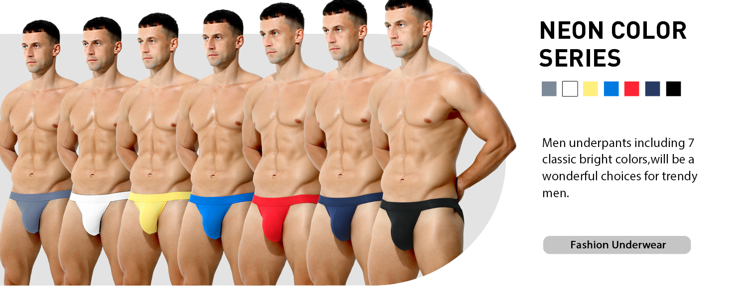 Танга чоловічі Casey Kevin, бавовна, дихаючі, чорний, білий, червоний, синій (S-K5)