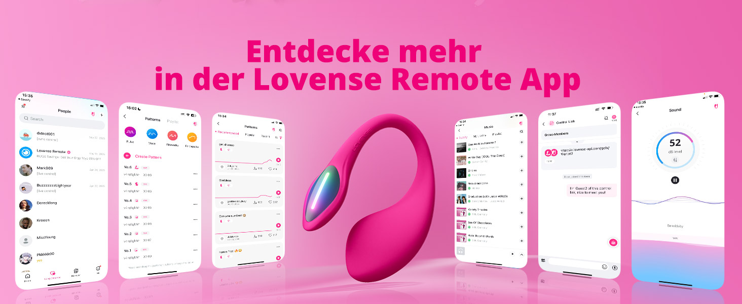 LOVENSE Lush 4.0 - вібратор G-Spot з LED-підсвіткою та пультом дистанційного керування - іграшка для дорослих для жінок та пар