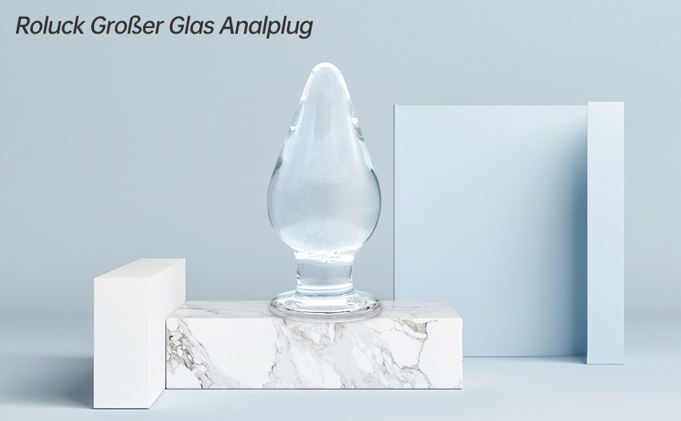 Анальний розширювач зі скляним конусом Kristall, 7.5 x 16 см для жінок та чоловіків