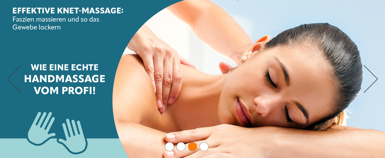 Масажер для шиї та плечей VITALmaxx Shiatsu з функцією підігріву, розминаючий та компресійний масажер для спини та ніг, 8 ротаційних кульок, чорний