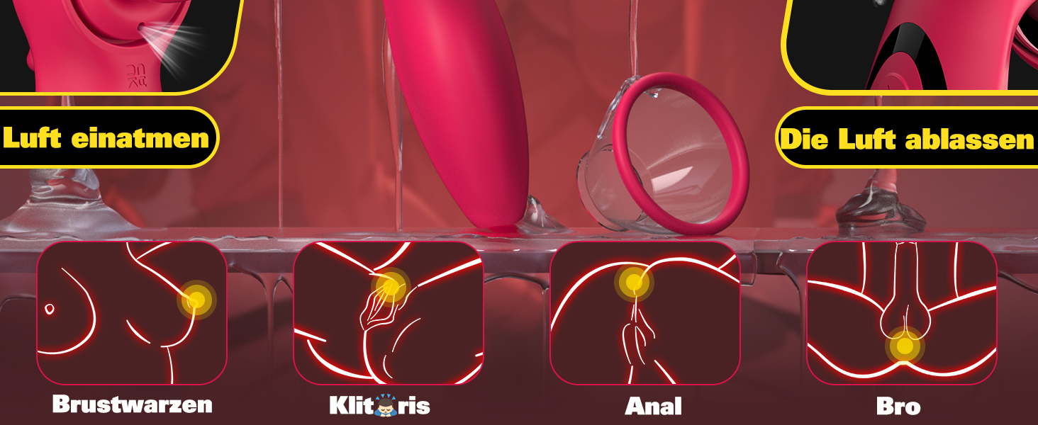 Вібратор для жінок Greenpinecone з 10 режимами вібрації, стимулятором клітора та 7 сосками. Масажер грудей, BDSM іграшки для пар