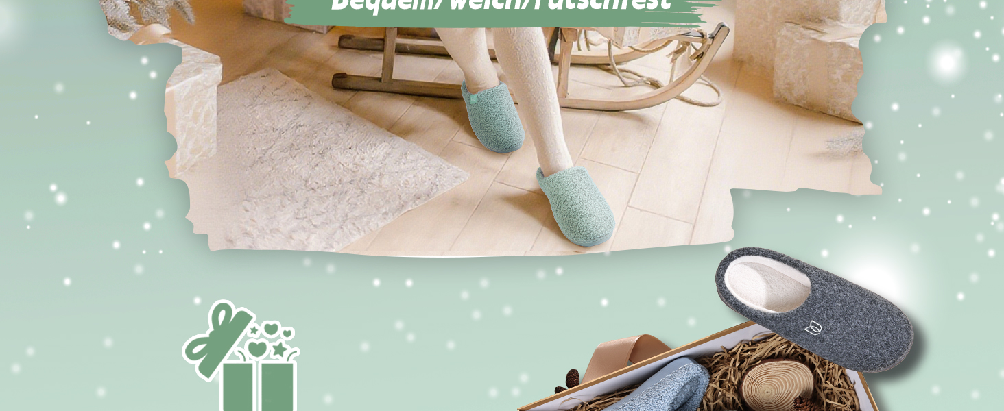 Жіночі зимові капці WateLves з ефектом пам'яті (Memory Foam), теплі та м'які тапочки з штучним хутром, протиковзкі домашні капці на плоскій підошві, зелені, розмір 38/39 EU