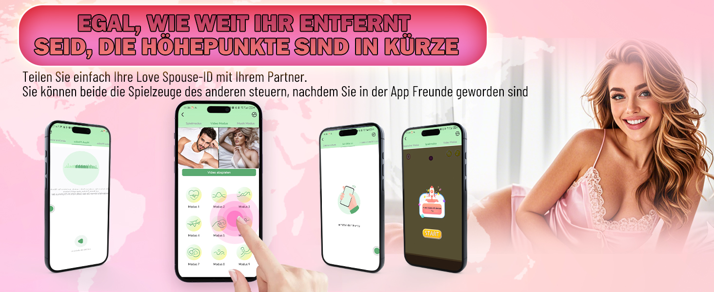 Вібратор жіночий для пар Vibratorstarb з 10 режимами та пультом керування через додаток. Стимулятор клітора, еротична іграшка для жінок.