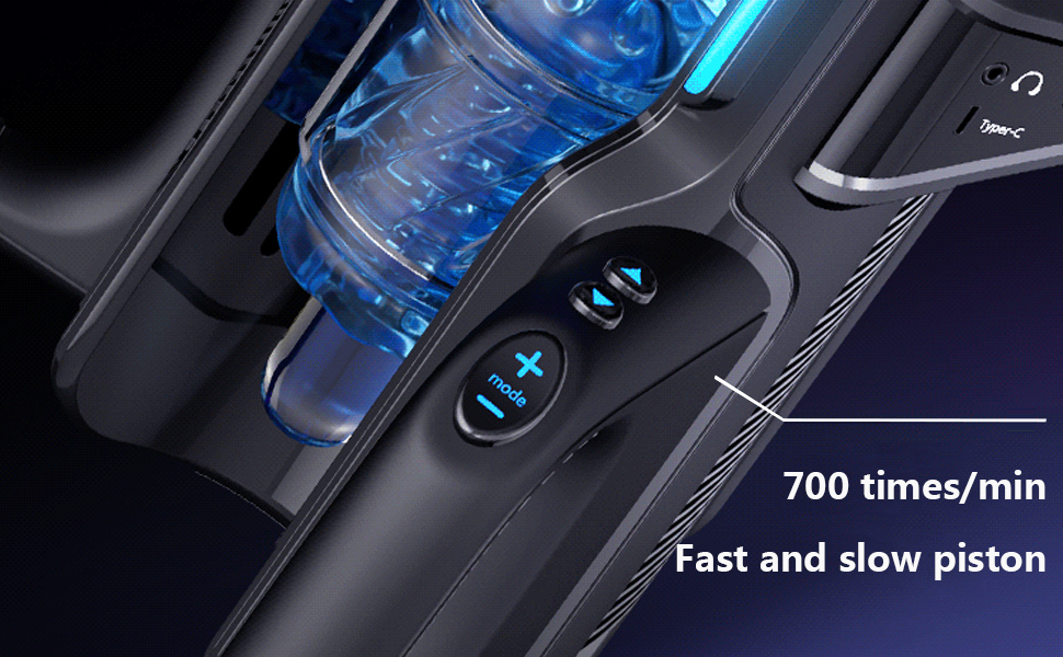 Електричний мастурбатор з двома ручками, 10 частот та 10 швидкостей, інтерактивне аудіо, секс-іграшка для чоловіків, чорний