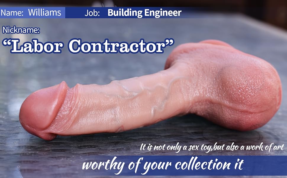 Реалістичний дилда, 20.7 см, з матеріалу, сумісного з тілом, для жінок, з присоском, Williams