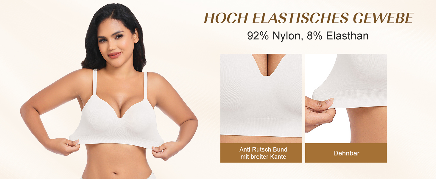 Натільний пуш-ап бюстгальтер для жінок без кісточок, бездротовий, з м'якою підтримкою, двошаровий чашечка, звичайні та великі розміри, V-подібний виріз, міцний бюстгальтер, чорний, S