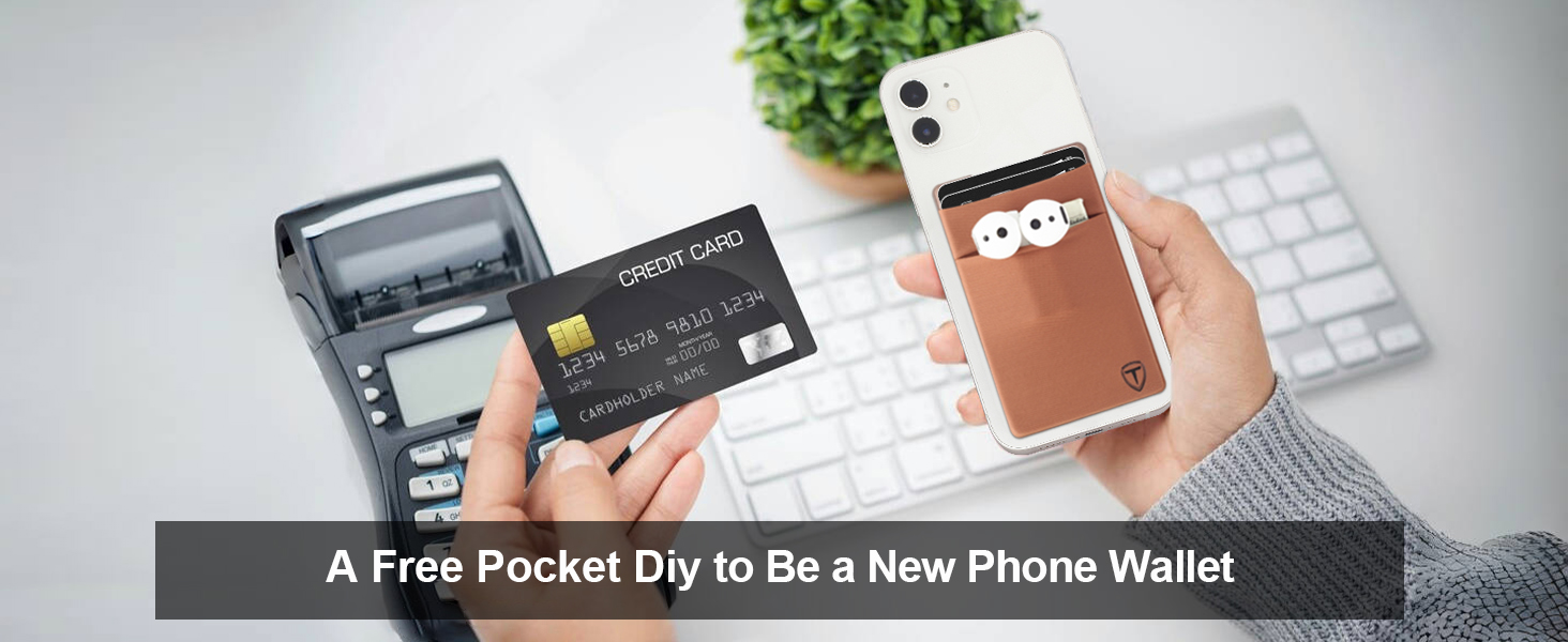 Мінімалістичний RFID гаманець-картхолдер TOYFID з функцією Pop-up, тонкий портмоне для кредитних карток та монет, коричневий