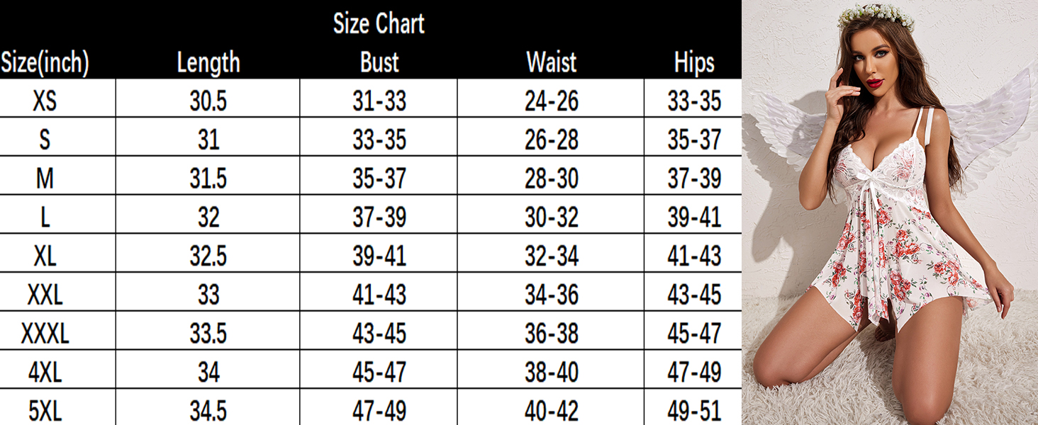 Нічна сорочка Avidlove для жінок, мереживна піжама babydoll, великий розмір, біла